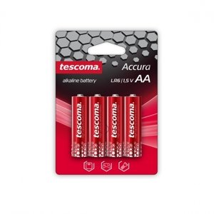 Alkalická AA baterie ACCURA, 4 ks - Tescoma