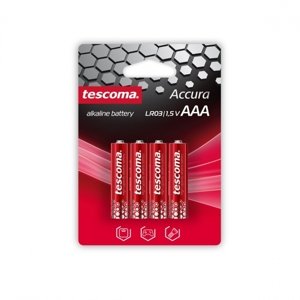 Alkalická AAA baterie ACCURA, 4 ks - Tescoma