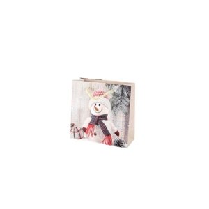 TORO Papírová vánoční dárková taška 15x14.5x6cm assort - U.T.C