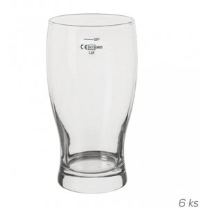 Sklenice pivní Belek 0,58 l cejch 0,5 l, 6 ks (UK 144671) - Orion