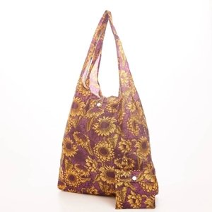 Nákupní taška slunečnice - fialová - Eco chic