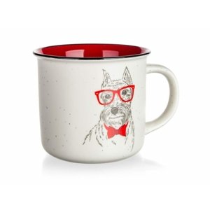 Hrnek dog with glasses 400ml - Vetro-Plus a.s.
