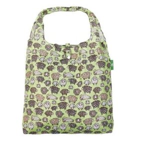 Nákupní taška roztomilá ovečka - zelená - Eco chic