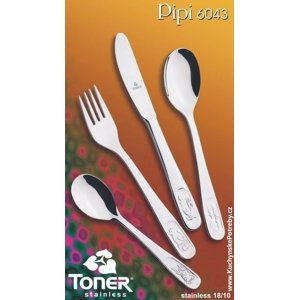 Příbory dětské PIPI Toner 6043 4 ks - Toner