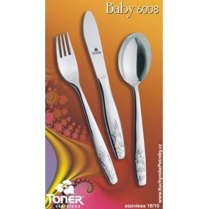 Toner dětský příbor 6008 BABY 3ks DBF - Toner