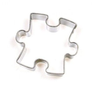 Formička vykrajovací sólo puzzle nerez 4,5 x 5 cm - Jandejsek