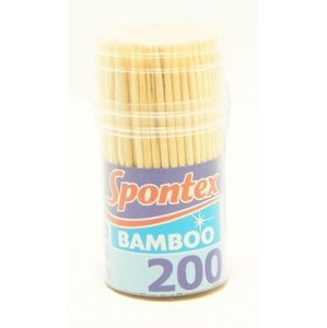 Spontex 97018104 Párátka bambus v umělohmotném pouzdře 200ks - Spontex