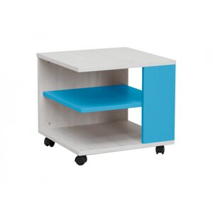 Dětský konferenční stolek Numero - dub bílý/modrá