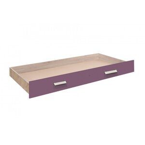 Dětská zásuvka pod postel KINDER - dub premium/fialová