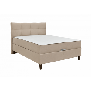 Čalouněná postel KORLEONE C - béžová 160 × 200 cm