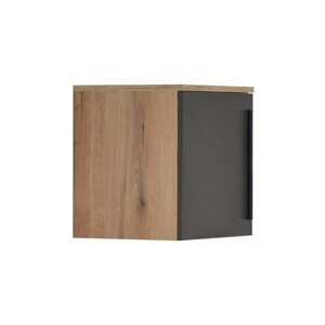 Závěsná skříňka LEONIDAS 40 - dub artisan/šedá