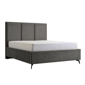 Čalouněná postel CESTO - šedá 160 × 200 cm