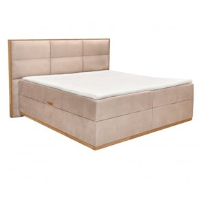 Čalouněná postel MAGNUM - béžová 160 × 200 cm