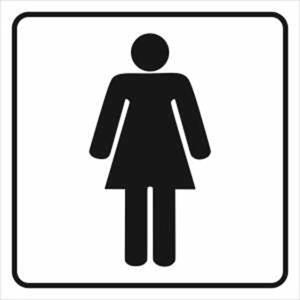 Fólie inverzní/transparentní – WC ženy