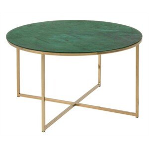 ArtAct Konferenční stolek MELLISA 2 | zelený mramor