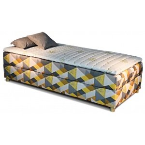 New Design Čalouněná postel NOVO | s topperem Extra Rozměr: 80 x 200 cm
