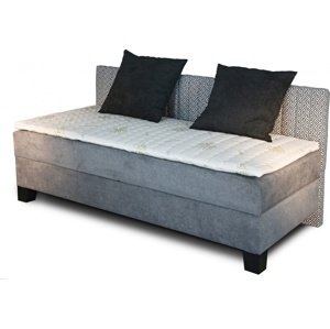 New Design Čalouněná postel NOVO s dlouhým čelem | s topperem Extra Rozměr: 80 x 200 cm