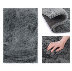 ArtFlhf Koupelnový kobereček | LOVIKA tmavě šedá 50 x 80 cm Barva: Tmavě-šedá