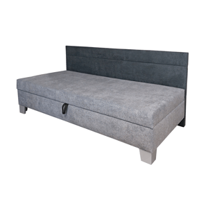 New Design Jednolůžková postel VARIO s dlouhým čelem | 90 x 200 cm