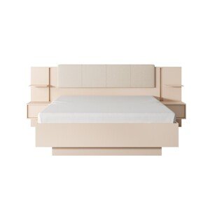 ArtLas Manželská postel DUST s nočními stolky | 160 x 200 cm Provedení: Postel s dřevěným roštem bez matrace