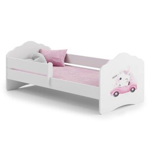 ArtAdrk Dětská postel CASIMO | se zábranou Provedení: Kočička v autě