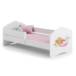 ArtAdrk Dětská postel CASIMO | se zábranou Provedení: Mořská panna