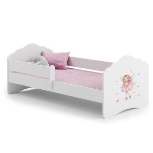 ArtAdrk Dětská postel CASIMO | se zábranou Provedení: Víla s křídly