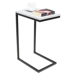 ArtAdrk Příruční stolek SPARK | černé nohy Barva: Beton