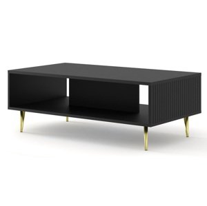 ARTBm Konferenční stolek RAVENNA B 90 | černá matná Provedení: Černý mat / zlaté nohy