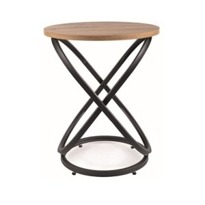 Signal Příruční stolek EOS E | černý mat Barva: Dub artisan