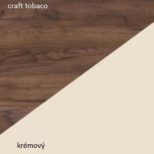 ArtCross Manželská postel VIKI 10 | s roštem Barva: craft tobaco / krémový