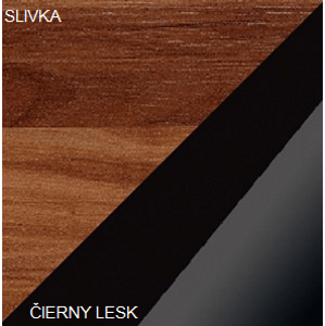 ArtCross Konferenční stolek BETA Barva: Švestka / černý lesk