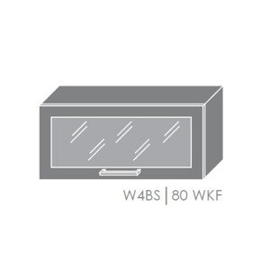 ArtExt Kuchyňská linka Florence - mat Kuchyně: Horní skříňka W4BS/80 WKF / rám v barvě dvířek (ŠxVxH) 80 x 36 x 32,5 cm