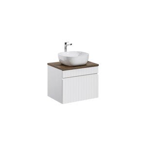 ArtCom Koupelnová skříňka s umyvadlem a deskou ICONIC White DU60/1 | 60 cm