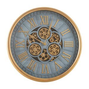 ArtFir Dekorativní hodiny 53 | modrá/zlatá 51 cm