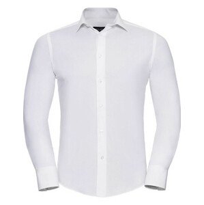Pánská číšnická košile Russel dlouhý rukáv slim fit - 4 barvy bílá,S