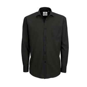 Pánská číšnická košile B&C polybavlna - 2 barvy -POSLEDNÍ KUSY černá,4XL