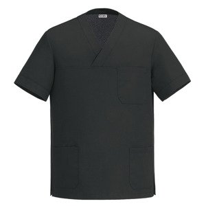 Kuchařská košile EGOchef COOL černá - krátký rukáv XS