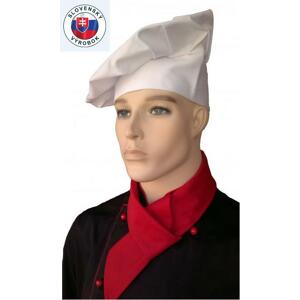 Vysoká kuchařská čepice Profikuchař - různé barvy Červená