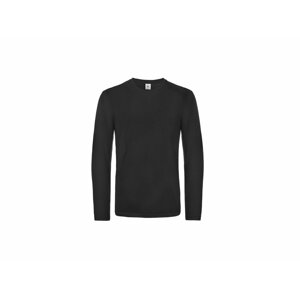 Pánské triko B&C s dlouhým rukávem - různé barvy černá,S