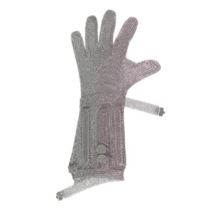 Ochranná rukavice proti pořezu IVO dlouhá - nerezová s háčky 17319 M