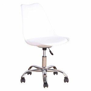 Tempo Kondela Kancelářská židle DARISA NEW - bílá + kupón KONDELA10 na okamžitou slevu 3% (kupón uplatníte v košíku)